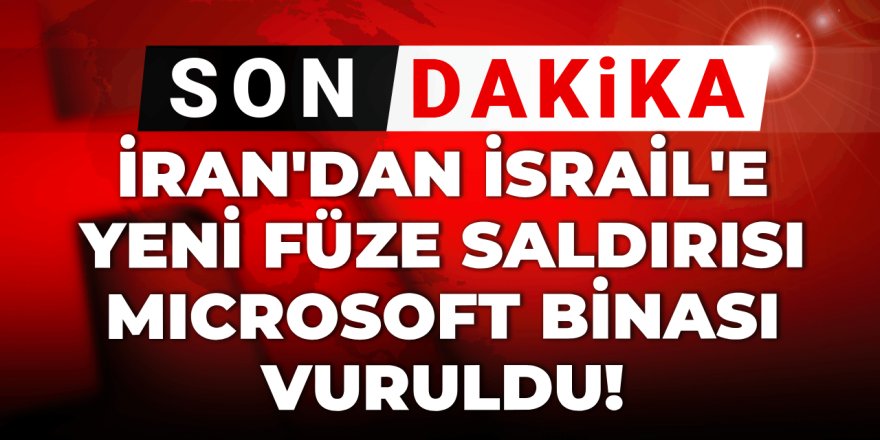 İran sabah ilk iş İsrail’i vurdu