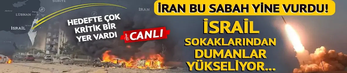 İran sabah ilk iş İsrail’i vurdu