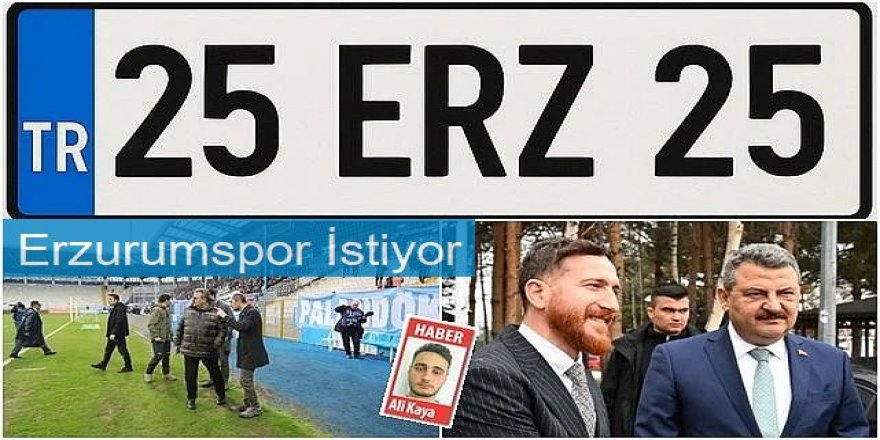 Erzurum'da özel plakayla özel destek