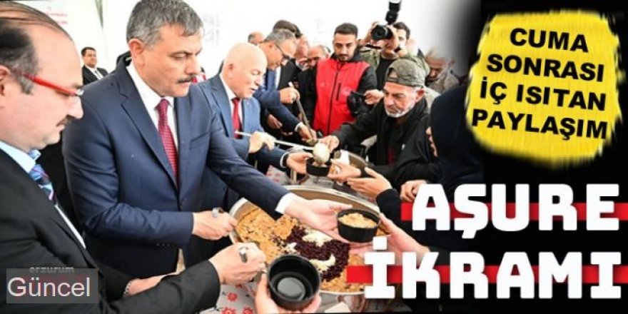 Vali Çiftçi ve Rektör Hacımüftüoğlu'ndan aşure ikramı