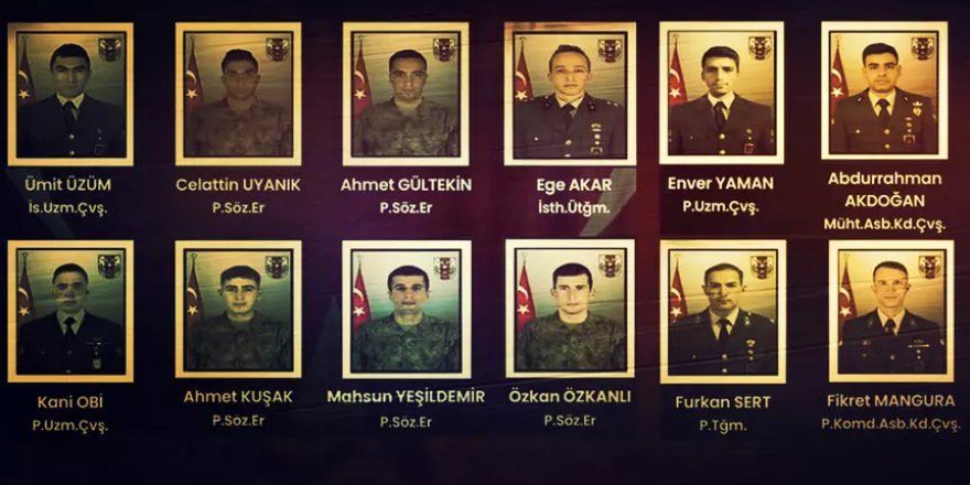 2 dakika arayla şehit düşmüşler...