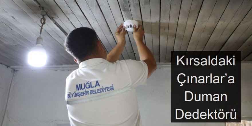 Kırsaldaki Çınarlar’a Duman Dedektörü