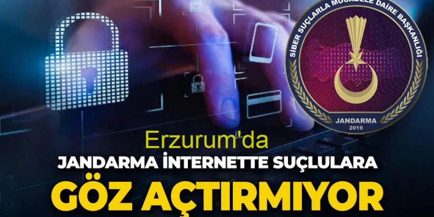 Erzurum'da Jandarma siber suçlulara göz açtırmıyor