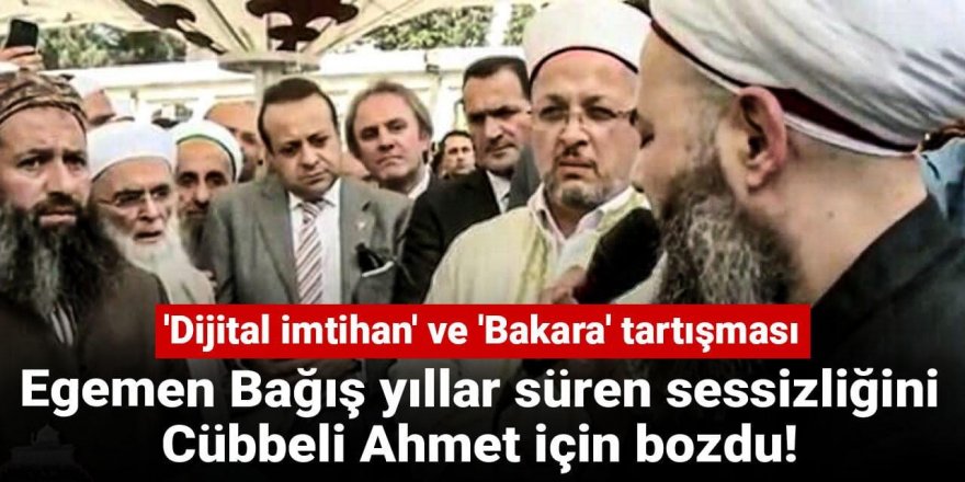Cübbeli Ahmet ile Egemen Bağış sosyal medyada birbirine girdi!