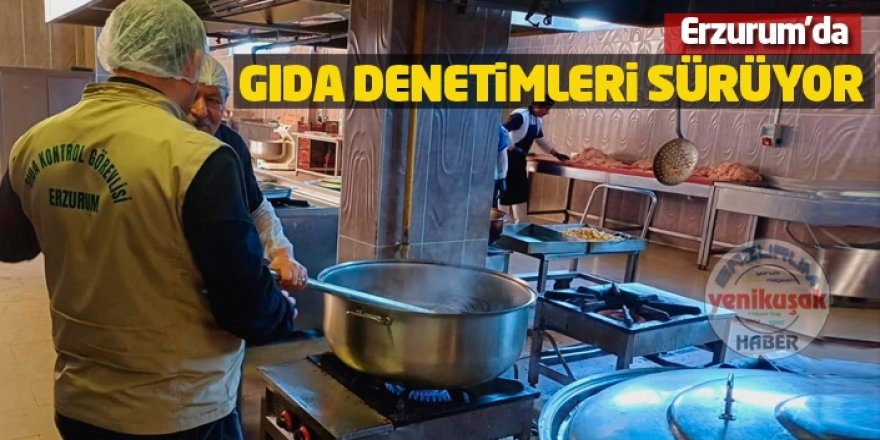 Erzurum'da gıda denetimleri sıklaştı