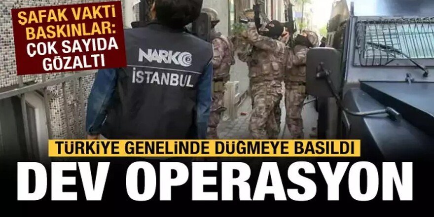 72 ilde uyuşturucu operasyonu: 1933 şüpheli yakalandı