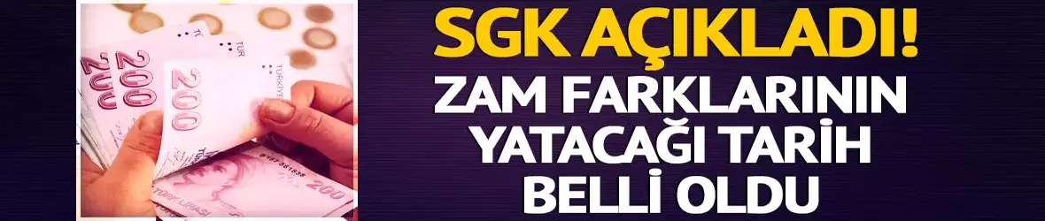 Emekli Sandığı zam farklarının yatacağı tarih belli oldu
