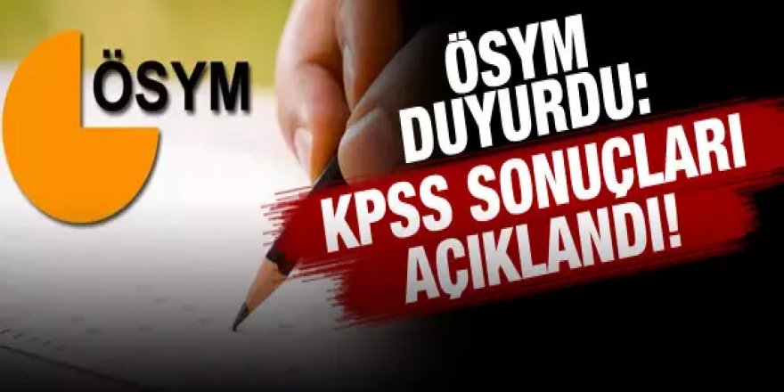 KPSS 2025/1 Yerleştirme Sonuçları Açıklandı