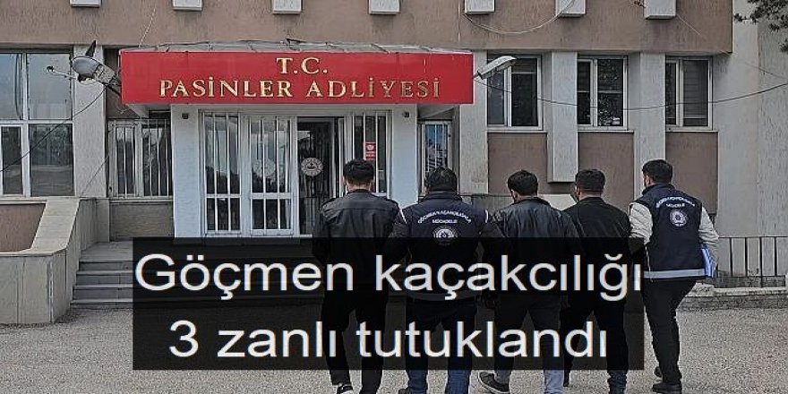 Erzurum'da Göçmen kaçakçılığı operasyonunda 3 şüpheli tutuklandı