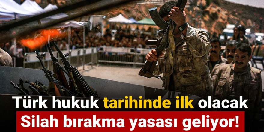 Silah bırakma yasası geliyor!