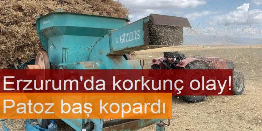 Erzurum'da Patoz makinesinin aksamına kapılan kadın öldü