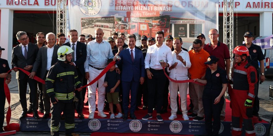 Bodrum’da Yeni İtfaiye Hizmet Binası Törenle Açıldı