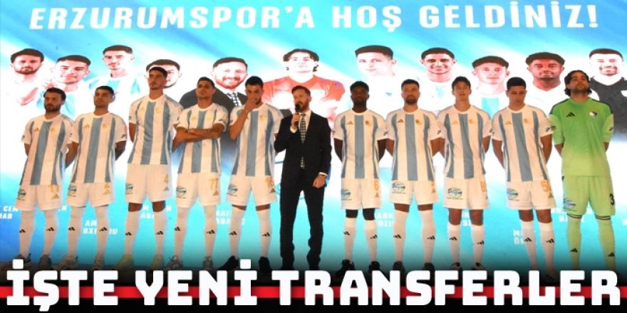 Erzurumspor FK yeni transferleri tanıttı