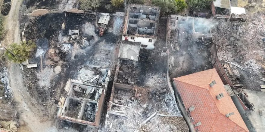 Çanakkale Saçaklı köyü alevlere teslim oldu