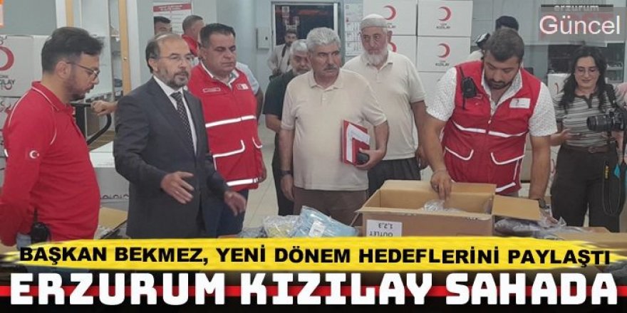 Erzurum Kızılay, kapılarını basına açtı