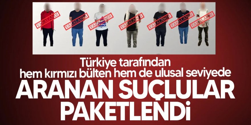 Bakan Yerlikaya 'bizden kaçamayacaklar' diyerek duyurdu: Türkiye'ye getirildiler