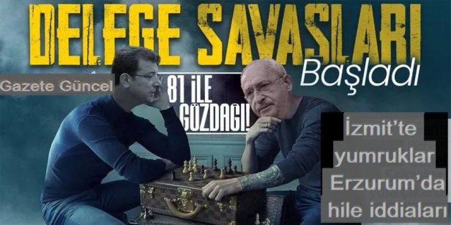 CHP’de delege savaşları! : İzmit’te yumruklar Erzurum’da hile iddiaları