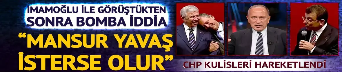 Mansur Yavaş'ı işaret edip "Hiç kuşkum yok" dedi!