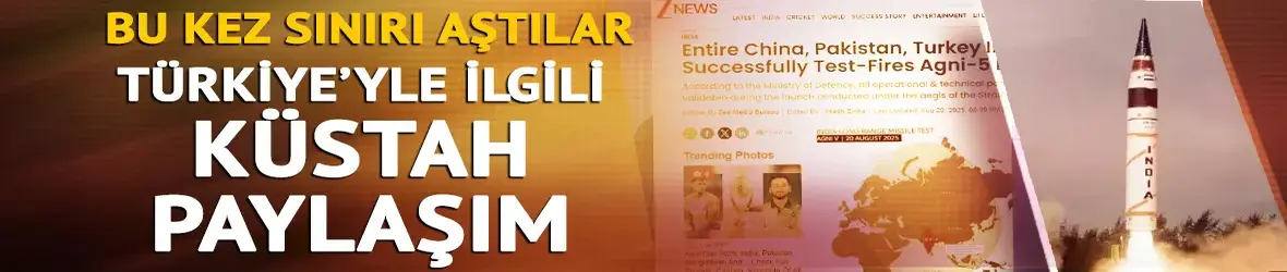 Hindistan medyası sınırı aştı!