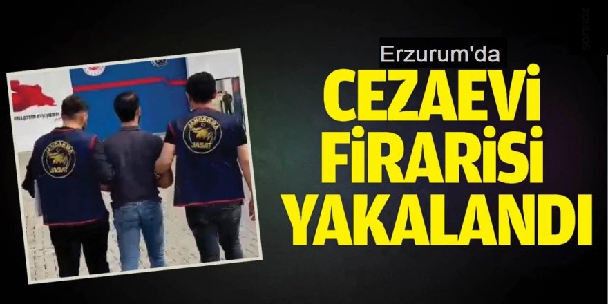 Erzurum'da Cezaevi firarisi yakalandı