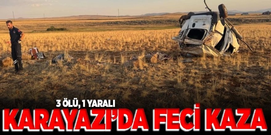 Erzurum'da Otomobil aynı aileden 3 kişiye mezar oldu