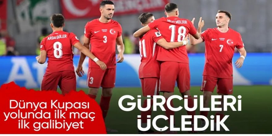 A Milli Takım Gürcistan'ı yendi: Dünya Kupası yolunda ilk galibiyetini aldı