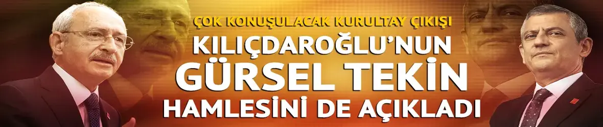 Özgür Özel'den çok konuşulacak kurultay çıkışı!