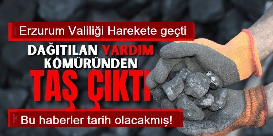 Erzurum Valiliği kömür skandalına nokta koydu!