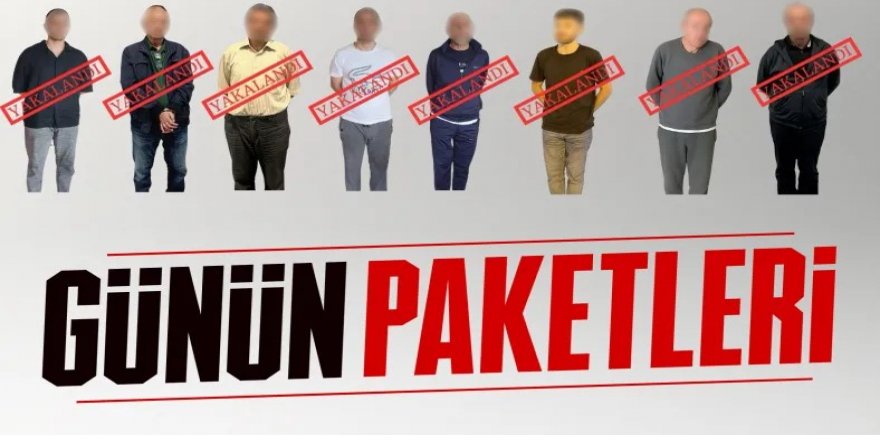 Kırmızı bültenle ve ulusal seviyede aranan 8 suçlu Türkiye'ye getirildi