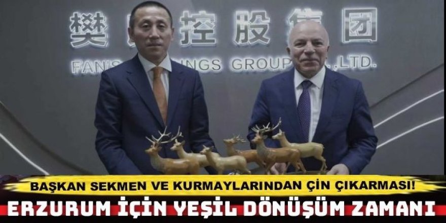 Başkan Sekmen ve kurmaylarından Çin çıkarması