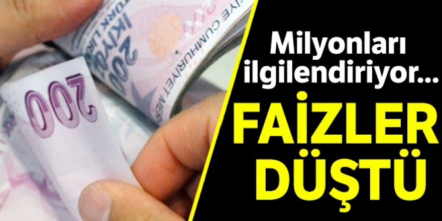 Kredi kartı faizleri düşürüldü!