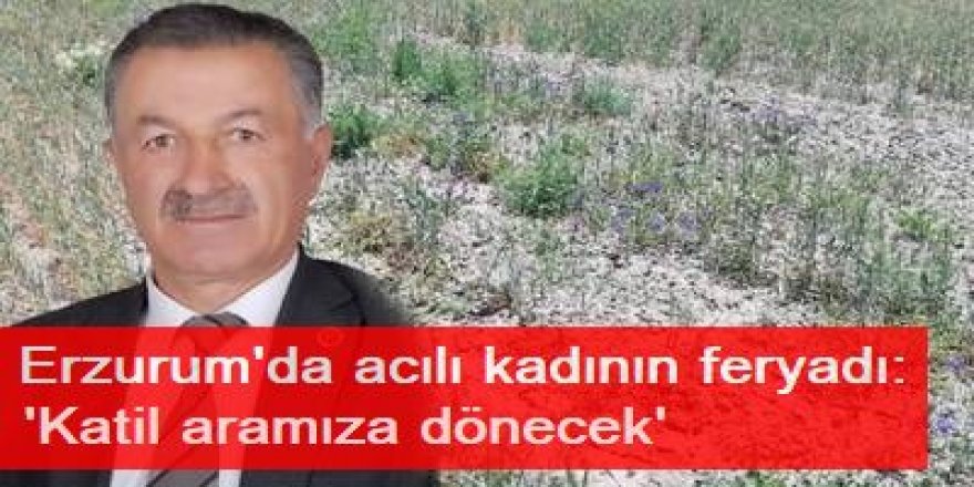 Erzurum'da acılı kadının feryadı: 'Katil aramıza dönecek'