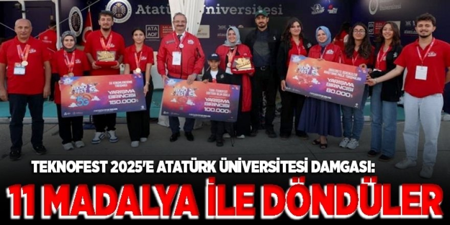 Atatürk Üniversitesi, 11 madalya ile döndü