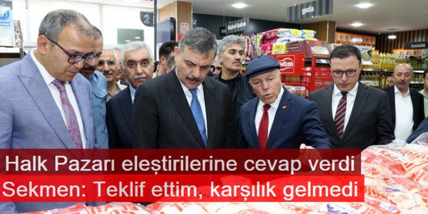 Sekmen: Teklif ettim, karşılık gelmedi
