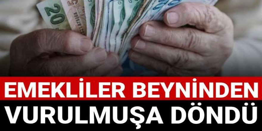 Emekliler haberi alınca beyninden vurulmuşa döndü