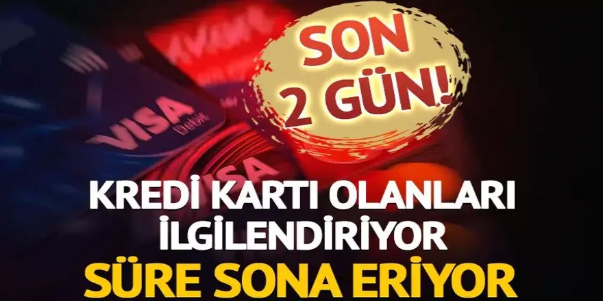 Kredi kartı borcu olanlar dikkat!