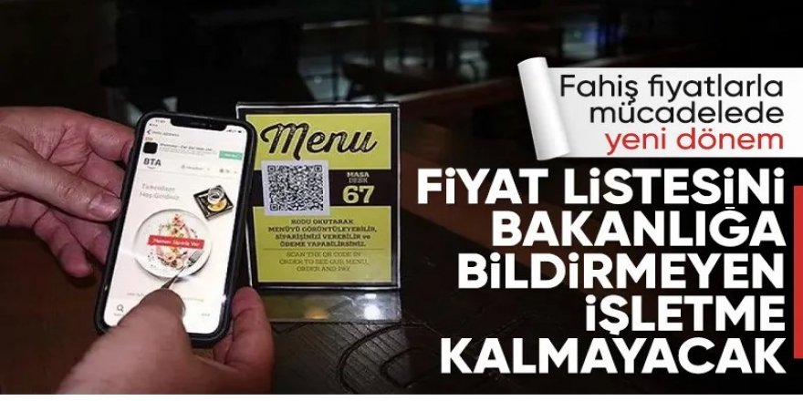 İş yerleri fiyat listelerini Ticaret Bakanlığı ile paylaşacak