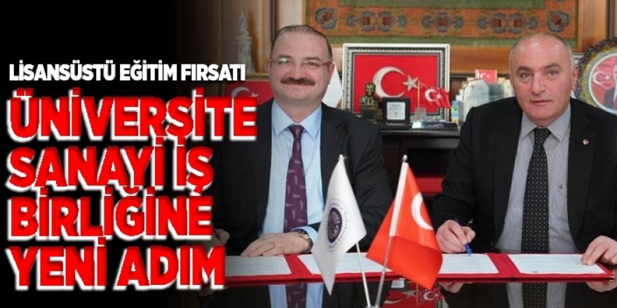 Üniversite–sanayi iş birliğine yeni adım