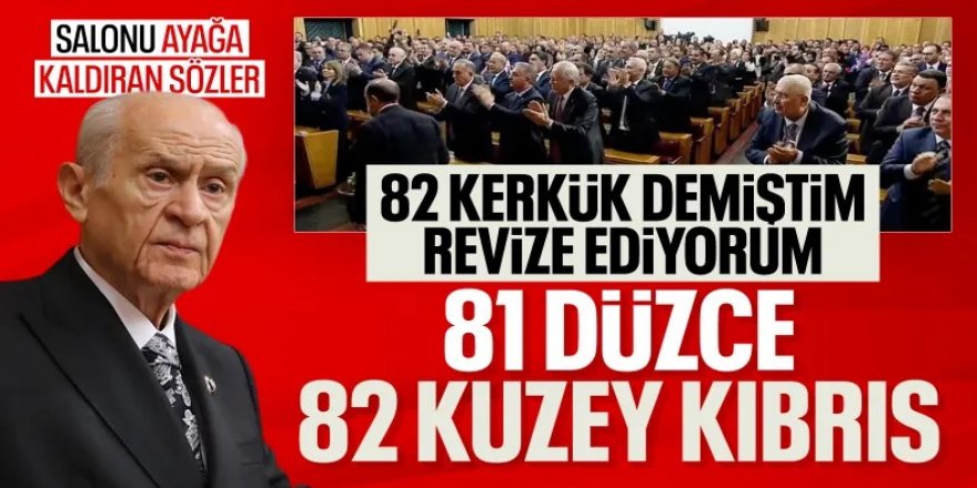Devlet Bahçeli: 81 Düzce’den sonra 82’nin KKTC olması hayat memat meselesidir