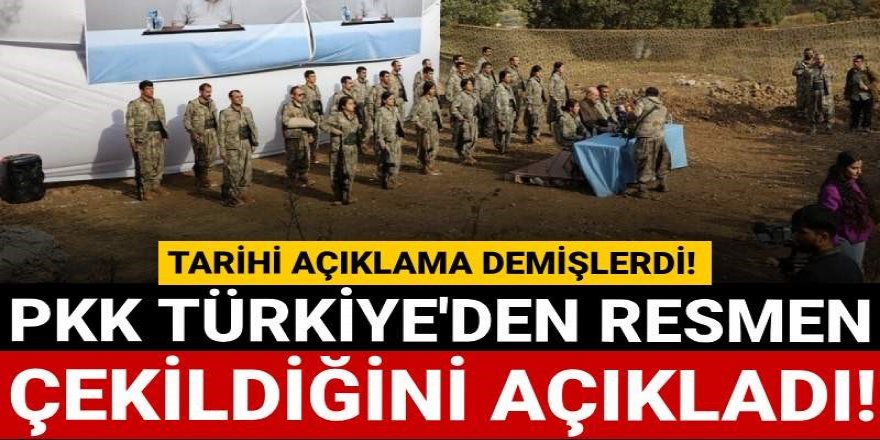 PKK, Türkiye'den tamamen çekiliyor