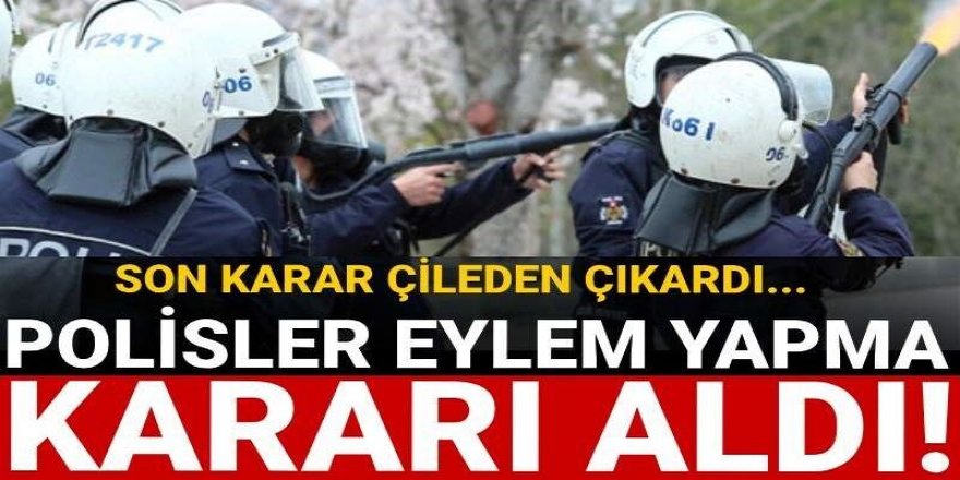 Polisler eylem yapma kararı aldı! Son karar onları da çileden çıkardı...