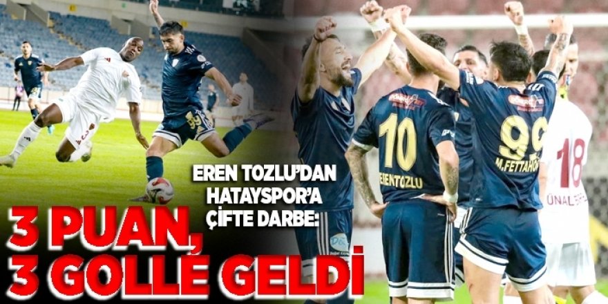 3 puan, 3 golle geldi