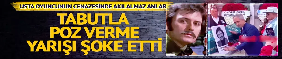 Tabutla fotoğraf çekme yarışı