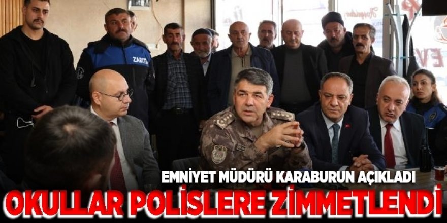 Erzurum'da Okullar polislere zimmetlendi