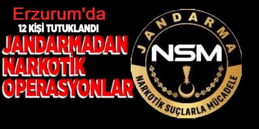 Erzurum'da Zehir tacirlerine şok operasyon