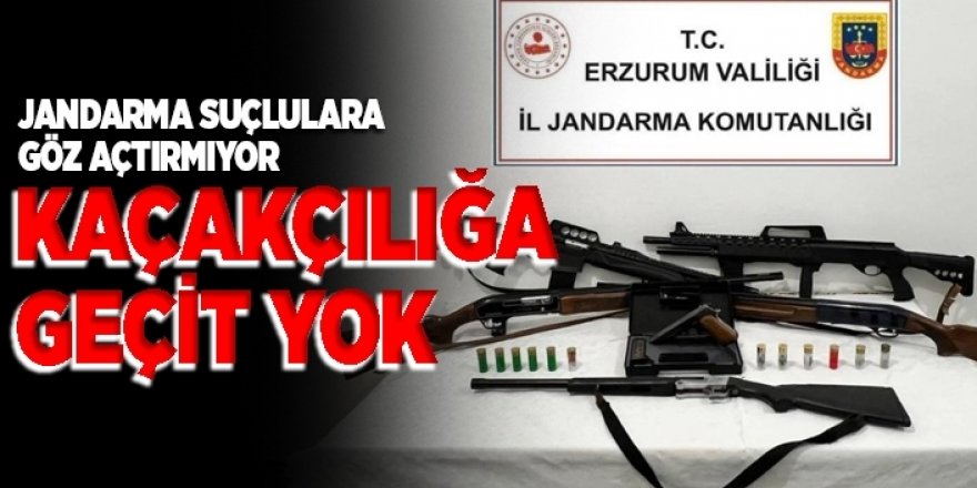 Erzurum'da Kaçakçılık ve organize suçlara geçit yok