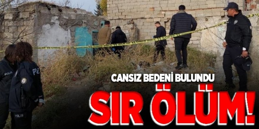 Erzurum'da bir kişi metruk binada ölü bulundu