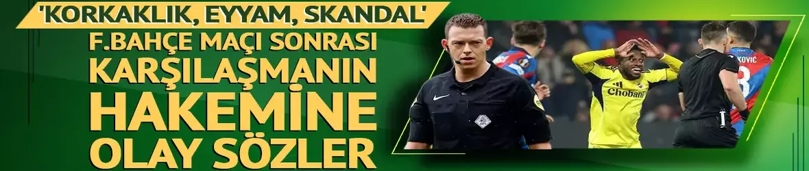 Eski hakemden Victoria Plzen maçı hakemi Allard Lindhout için çok sert sözler