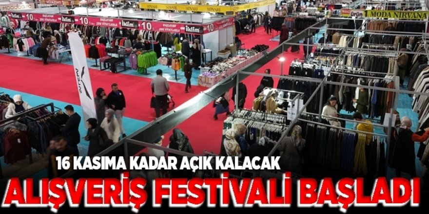 Erzurum alışveriş festivali başladı