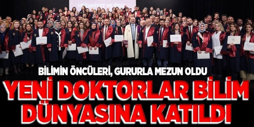 Erzurum'da Yeni doktorlar bilim dünyasına katıldı